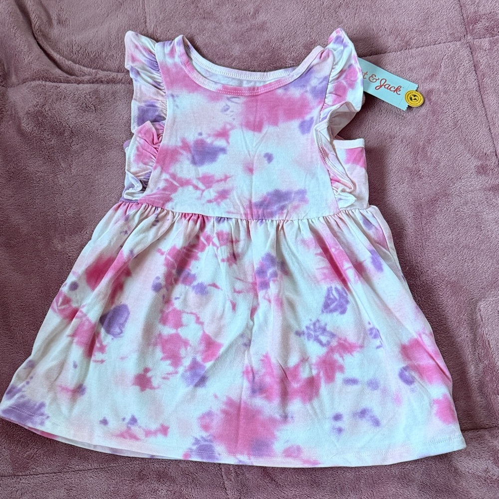 Cat & Jack Pink and Purple Tie-Dye Dress